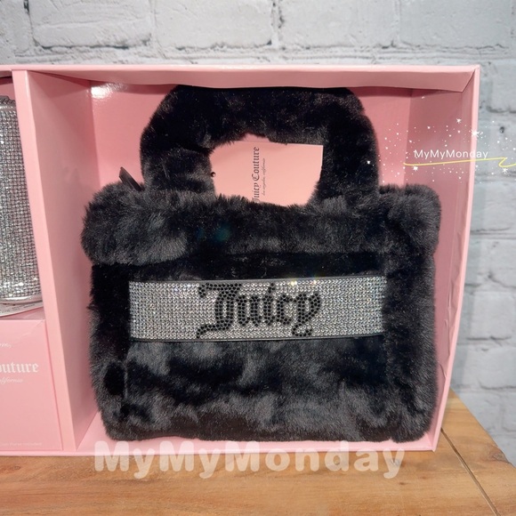 Juicy Couture Free Love Fluffy Tote Bag Gift Set - Picture 2 of 4